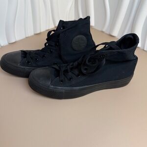 Converse Chuck Taylor All Star Classic mono Black High Top Mens 4 Womens 6